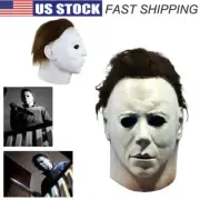 Michael Myers Mask 1978 Halloween Cosplay Full Head Latex Mask One Size