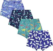 [MOEMOE BABY] Boys Boxer Briefs Soft and Comfortable Modal Toddler Underwear 4 Packs