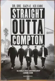 STRAIGHT OUTTA COMPTON MOVIE POSTER 2 Sided ORIGINAL 27x40 NWA