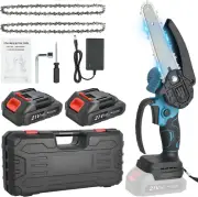 Mini Chainsaw Cordless-6Inch Electric Chainsaw Cordless with 2 * 2.0AH Batteries