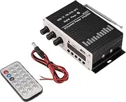 12V Digital Audio Power Amplifier Bluetooth 5.0 HiFi Treble and Bass Audio AMP 20Wx2 for Home Theater Club Car