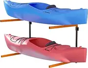 [Flenpptly] Wall Kayak Storage Rack, Outdoor Kayak and SUP Storage Rack 4 Tier Adjustable Wall Mounted Kayak Paddleboards Holders