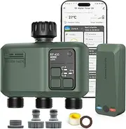 Shrivee Smart Irrigation Computer WLAN with 3 Zone Outputs Programs Irrigation System with Rain Delay/Automatic Watering, Ideal for Greenhouse and Garden