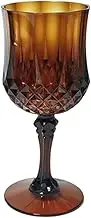 JISADER Goblet Glasses Stylish Transparent Cocktail Cup Champagne Flutes for Party Supplies Anniversary Restaurant, Brown
