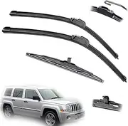 21" 21" 11" Car Front Rear Window Windscreen Wiper Blades Brushes Cutter Accessories,For Jeep,For Patriot 2008 2009 2010 2011 2012 2013 2014 2015 2016