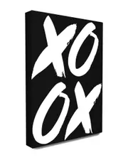Stupell XOXO Black and White Canvas Wall Art by lulusimonSTUDIO