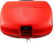 Motorcycle Back top Box case 54L Motorcycle Trunk Waterproof Motor Top Case for Double Helmet Motorbike Rear Storage Luggage Tool Box with Secure Latch(Red)