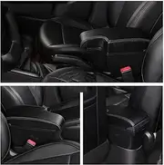 for T&oyota for Hilux Car Armrest Storage Rotatable Retractable Armrest Box Interior Accessories 3 USB Car Centre Armrest Glove Box(3)