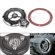 Black CNC RSD Derby Timing Timer Cover For Harley Road King Electra Glide Dyna