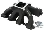 Aeroflow GM LS Carby Hi Rise Intake Manifold Cathedral Non EFI LS1Ls2 Black Aeroflo - AF6240-5005