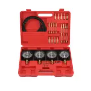 Motorcycle Fuel Vacuum Carburetor Synchronizer Tool Kit rubber pipes