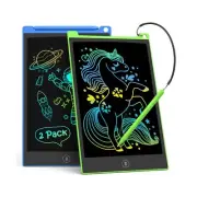 TECJOE LCD Writing Tablet, 8.5 Inch 2 Pack Colorful Doodle Board Drawing Tabl...