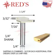 Tideway Carbide PRO LC16020154Z2 3/32" THK CNC Slotting 1/4" shank router bit