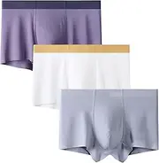[Maiyifu-GJ] 3 Pack Mens Moisture-Wicking Boxer Briefs Soft Breathable Underwear Trunks Lightweight Comfortable Underpants, Color40, XX-Large, Color40, XX-Large