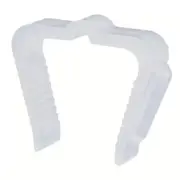 50 Pcs Christmas Light Hanger Hooks 1 5/8 Inch Fascia Boards Clips Weatherproof Plastic Outdoor Hol White