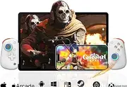 Mobile Gaming Controller for iPad/Tablet 13'', iPhone Controller with Hall Joysticks/Trigger/Turbo/Macro/7 Color RGB, Gamepad Joystick for Android/PC/Switch/PS4, Xbox/PS5 Streaming, Cloud Game, COD