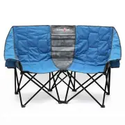 SUNNYFEEL Folding Double Camping Chair, Oversized Loveseat Chair, Heavy Duty ...