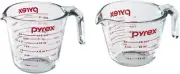 Pyrex, Clear Prepware Red Measurements, Set of 1 2-Cup, 2.6