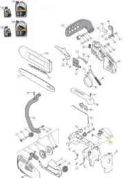 Handle Chainsaw Models SPR270 SPR270C Original Stiga 6995240