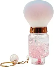 Loose Powder Brush, Portable Large Eye Shadows Make Up Brush, Makeup Brush With Keychain, Makeup Brush With Acrylic Handle, Unique Soft Cosmetic Brush,1pc Makeup Brush Blush Shadow And Highlight Brush