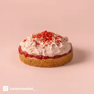 [ harbor market ] 草莓香緹蛋糕 6吋｜自製手工純素鮮奶油/全天然/Vegan/無蛋奶/純素/全素蛋糕