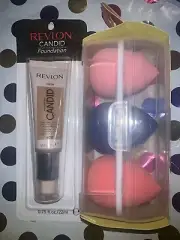 Revlon PhotoReady Candid Foundation Honey Beige 430, 0.75 oz & 3 Pack Blenders