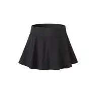Women's Pleated Elastic Quick Drying Tennis Skirt With Shorts Running Skort Black Activewear Skirts & Skorts
