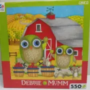 Puzzle "Farm Scene" by Debbie Mumm Jigsaw 550 pc Owls & Squirrels NEW