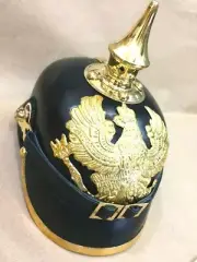 Imperial German Prussian Leather Pickelhaube Spike German helmet Vinatge Gift