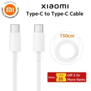 3 x XIAOMI 1.5M PD USB Type C to Type C for MacBook Samsung Fast Charging Cable