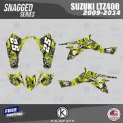 Graphics Kit for SUZUKI LTZ400 (2009-2014) (16 MIL) Snagged - Yellow