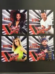 THE VOICE 2019 4 Stickers BOY GEORGE Guy Sebastian DELTA GOODREM Kelly Rowland