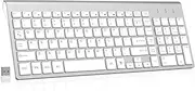 cimetech Wireless Keyboard, 2.4G Full Size Slim Compact Computer Keyboard with 12 Hotkeys, Silent Portable Ergonomic Keyboard with 10 M Range Compatible with Mac, PC, Desktop, Laptop
