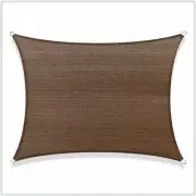 COLOURTREE Sun Shade Sail Screen Canopy 190 GSM Rectangle Water-Resistant Brown