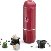 Electric Coffee Maker Compatible with NS Pods and Ground Coffee 19 Bar 100W Wireless Heating Travel Espresso Coffee Maker Machine for Travel/Camping/Office/Home