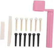 SWOOMEY 1 Set String Guitar Repair Tools Guitar Bridge Pin Nut Saddle String Winder Kit Durable Practical Accessories for Replacing Old Parts Random Color