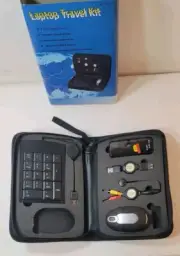 Portable USB Computer Laptop Travel Kit (Mouse, Number Pad, Hub, Etc.) in Case