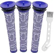 3 Pack Filter Replacements Pre Filters for Dyson V6, V7, V8, DC58, DC59 Vacuum. Replaces Part # 965661-01