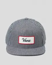 [Vans] Vans Men's Dusk Downer Snapback Cap in Dress Blues One Size Dress Blues