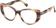 [MaxMara] MM5142 047 Light Brown/Striped 52/15/140 Women's Frame, 047 Light Brown/Striped, 52/15/140
