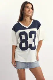 White Graphic Tee Short Sleeve - Size 6XXS, Women's Graphic Tee