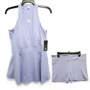 Adidas Tennis Heat RDY Y-Dress Women's XL Blue Two Piece with Shorts NEW w/ Tag