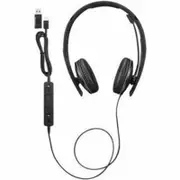 Lenovo Wired On-ear, Over-the-head Stereo Headset - Black - Microsoft Teams Certification