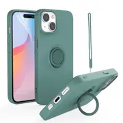 ZUSLAB for Apple iPhone 15 Pro Max Case Slide Armor Card Holder Protective Shockproof Hard Back Cover (2023) - Silver