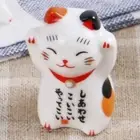 Fork Rest Home Hotel Japanese Chopsticks Holder Lucky Cat Ceramic Cutlery Stand