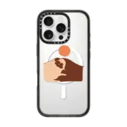 iPhone 16 Pro Impact Case MagSafe Compatible Abstract Desert Pug