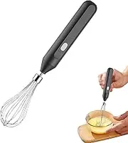Egg Beater - Hand Electric Whisk | 3-Speed USB Charging Handheld Coffee Blender | Built-in 800mAh Battery Automatic Egg Stirrer For Hot Chocolate, Salad Dressing