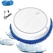 Automatic Mop Robot, Quiet Electric Mopping Machine, Robot Smart Mop Purpose Wet Dry Mop for Kitchen Meeting Room Bedroom Balcony