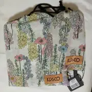 Kip & Co Foxglove Linen Queen Quilt and EURO Pillowcases BNWT RRP $528