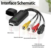 USB 2.0 VHS Tapes Tape to DVD VCR Audio Video ConverterS Capture Card Adapter PC